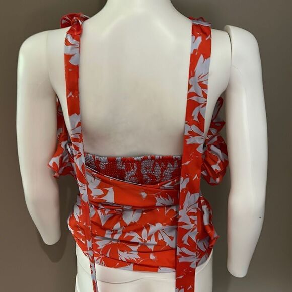 J Crew Flounce Floral Halter Top Small - Picture 6 of 9